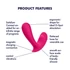 Kép 3/17 - Satisfyer Top Secret - akkus, okos 2 motoros vibrátor (pink) - 2