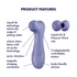 Kép 13/16 - Satisfyer Pro 2 Gen3 - akkus, léghullámos csiklóizgató (lila) - 5