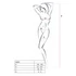 Kép 2/4 - Passion BS003 - oldalt lyukacsos necc overall (fekete) - S-L - 2