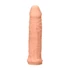 Kép 5/9 - RealRock Penis Sleeve 6 - péniszköpeny (17cm) - natúr - 5