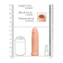 Kép 8/9 - RealRock Penis Sleeve 6 - péniszköpeny (17cm) - natúr - 8