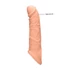 Kép 3/10 - RealRock Penis Sleeve 8 - péniszköpeny (21cm) - natúr - 3