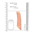 Kép 8/10 - RealRock Penis Sleeve 8 - péniszköpeny (21cm) - natúr - 8