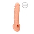 Kép 1/10 - RealRock Penis Sleeve 8 - péniszköpeny (21cm) - natúr