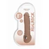 Kép 2/9 - RealRock Penis Sleeve 8 - péniszköpeny (21cm) - sötét natúr - 2
