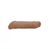 Kép 7/9 - RealRock Penis Sleeve 8 - péniszköpeny (21cm) - sötét natúr - 7