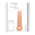 Kép 9/10 - RealRock Penis Sleeve 9 - péniszköpeny (21,5cm) - natúr - 9