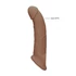 Kép 3/10 - RealRock Penis Sleeve 9 - péniszköpeny (21,5cm) - sötét natúr - 3