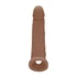 Kép 5/10 - RealRock Penis Sleeve 9 - péniszköpeny (21,5cm) - sötét natúr - 5