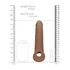 Kép 8/10 - RealRock Penis Sleeve 9 - péniszköpeny (21,5cm) - sötét natúr - 8