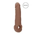 Kép 1/10 - RealRock Penis Sleeve 9 - péniszköpeny (21,5cm) - sötét natúr