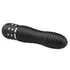 Kép 2/3 - Easytoys Diamond Ribbed - bordázott rúd vibrátor (fekete) - 2