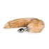 Kép 3/9 - Easytoys Fox NO1 - fém anál dildó rókafarokkal (ezüst-vörös) - 2