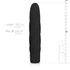 Kép 19/22 - Easytoys Power Vibe - csavart szilikon rúd vibrátor (fekete) - 7