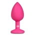 Kép 5/7 - Easytoys Diamond - fehér köves anál dildó (kicsi) - pink - 3