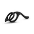Kép 4/7 - Easytoys Pleasure Ring - rugalmas pénisz- és heregyűrű (fekete) - 4