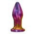 Kép 2/7 - Glamour Glass - kúpos, rádiós, üveg anál vibrátor (színes) - 2