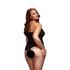 Kép 2/2 - BACI Plus Size - nyakpántos, áttetsző body- fekete (XL-XXL) - 2