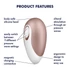 Kép 7/8 - Satisfyer Deluxe - akkus vízálló csiklóizgató (bézs-fehér) - 7