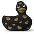 Kép 7/9 - My Duckie Romance 2.0 - szíves kacsa vízálló csiklóvibrátor (fekete-arany) - 4