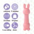 Kép 5/5 - FEELZTOYS Mister bunny - vízálló, mini masszírozó vibrátor szett (pink) - 5