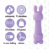 Kép 5/5 - FEELZTOYS Mister bunny - vízálló, mini masszírozó vibrátor szett (lila) - 5