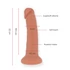 Kép 3/7 - ONINDER - NAGY BOGOTA VIBRÁTOR VIBRÁTOR DILDÓ 9 SEBESSÉGES TERMÉSZETES 22 CM -O- 4.5 CM - INGYENES ALKALMAZÁS