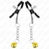 Kép 2/5 - KINK Gold Jingle Bell – ékszer mellbimbó csipesz 6 cm