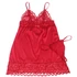 Kép 6/10 - SUBBLIME - SZATÉN BABYDOLL CSIPKÉVEL PIROS S/M