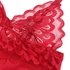 Kép 8/10 - SUBBLIME - SZATÉN BABYDOLL CSIPKÉVEL PIROS S/M