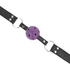 Kép 4/4 - KINK - BREATHABLE BALL 4 CM GAG KETTŐS RIVET LILA 62,5 x 2,5 CM állítható 42-58 CM