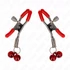 Kép 2/5 - KINK - PIROS DUPLA CSENGŐ MELLBIMBÓ BILINCS PIROS 6 CM