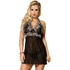 Kép 1/5 - SUBBLIME – érzéki fekete csipkés babydoll S/M