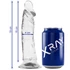 Kép 1/7 - X RAY – átlátszó, 19 cm hosszú vibrátor