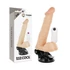 Kép 2/6 - BASECOCK - VALÓSÁGHŰ, CSUKLÓS TÁVIRÁNYÍTÓS VIBRÁTOR NATÚR 20 CM