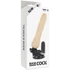 Kép 5/6 - BASECOCK - VALÓSÁGHŰ VIBRÁTOR TÁVIRÁNYÍTÓVAL NATÚR 19,5 CM