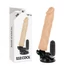 Kép 2/6 - BASECOCK - VALÓSÁGHŰ VIBRÁTOR TÁVIRÁNYÍTÓVAL NATÚR 21 CM