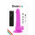 Kép 6/7 - DIVERSIA - RUGALMAS VIBRÁLÓ VIBRÁCIÓS DILDÓ 18 CM - LILA