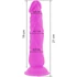 Kép 2/7 - DIVERSIA - RUGALMAS VIBRÁLÓ VIBRÁCIÓS DILDÓ 21 CM - LILA