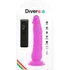 Kép 7/7 - DIVERSIA - RUGALMAS VIBRÁLÓ VIBRÁCIÓS DILDÓ 21 CM - LILA