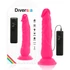 Kép 1/7 - DIVERSIA – rugalmas vibráló dildó, 21 cm, rózsaszín