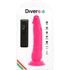 Kép 7/7 - DIVERSIA - RUGALMAS VIBRÁLÓ VIBRÁCIÓS DILDÓ 21 CM - RÓZSASZÍN
