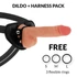 Kép 1/10 - CYBER SILICOCK – 20 cm-es prémium folyékony szilikon strap-on