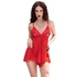 Kép 1/3 - CHILIROSE - érzéki babydoll piros színben S/M méretben