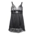 Kép 5/10 - SUBBLIME - BABYDOLL VIRÁGMINTÁS MELLKASSAL FEKETE S/M