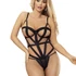 Kép 1/10 - SUBBLIME – sexy test outfit kivágásokkal, fekete S/M