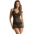 Kép 1/10 - SUBBLIME – állítható csipkás fekete babydoll S/M