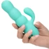 Kép 1/10 - Calexotics Del Mar Diva  prémium nyuszi vibrátor aqua zöldben