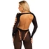 Kép 2/5 - LEG AVENUE - érzéki fekete bodystocking harisnyával
