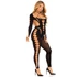 Kép 4/5 - LEG AVENUE - érzéki fekete bodystocking harisnyával